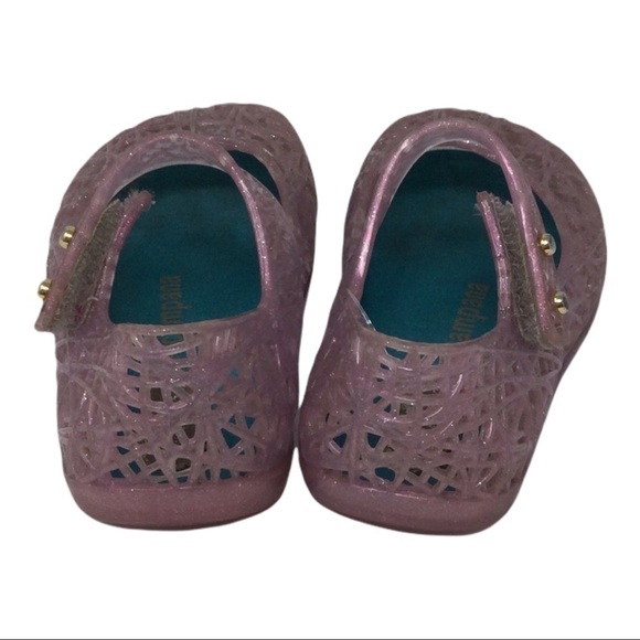 Mini Melissa HTF Clear Pink Campana Shoe - Picture 3 of 6